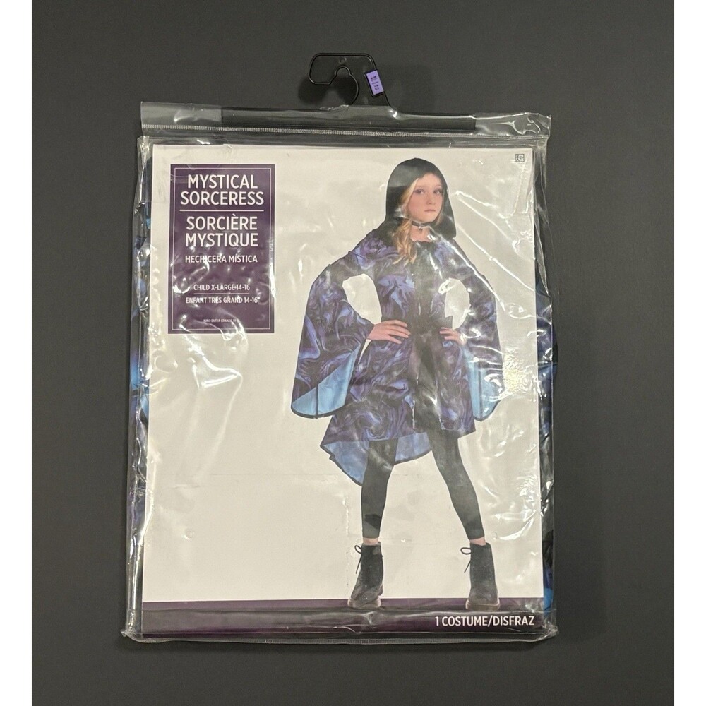 Mystical Sorceress Child Costume Halloween/Dress Up BDay Party Size XL 14-16 NEW